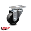 Service Caster 3.5 Inch Soft Rubber Wheel Swivel Top Plate Caster SCC-20S3514-SRS-TP2